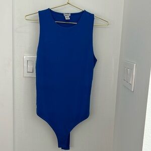 Large blue Rue 21 sleeveless crew neck bodysuit